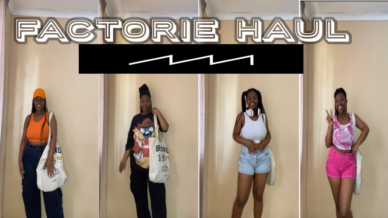 Tryon Haul FACTORIE South African YouTuber🧡🖤💙 YouTube
