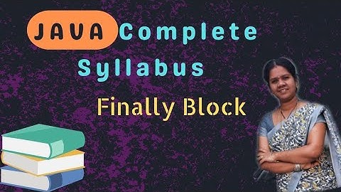 Finally block in java || 51 ||java course in telugu