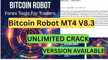 Bitcoin Robot MT4 V8.3 | Crypto Trading EA | Smart BTCUSD Strategy for MT4