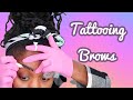 Tattooing My Own Eyebrows At Home (Permanent) No Clickbait