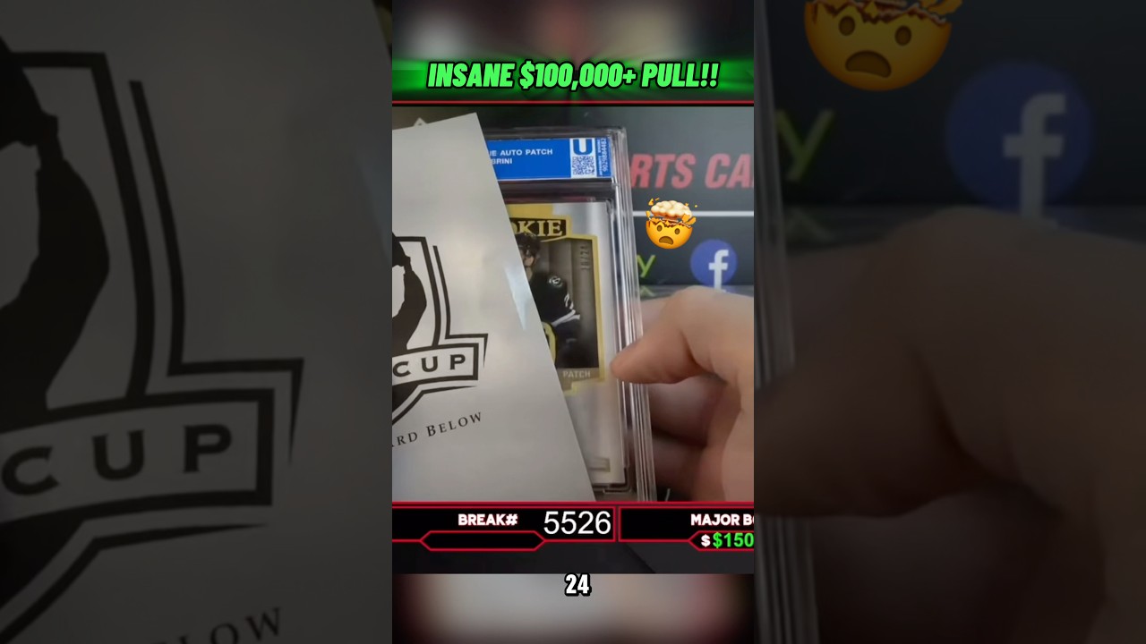 $100,000+ Macklin Celebrini Hockey Card Pulled!!🤯🚨 #hockeycards