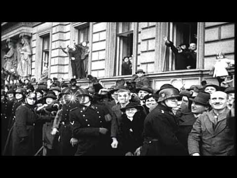 German Chancellor Adolf Hitler Reviews Troops On New Year's Day In Germany. Hd Stock Footage