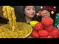 MASALA MAGGI AND CHEETOS CHEESE BALLS WITH CHEESE SAUCE 🍝| BIG BITES MUKBANG | FOOD EATING VIDEOS