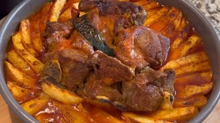 اطيب صينية لحمة بالبطاطا والبندورة بطعم شهي ومميز ??