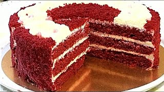 Торт КРАСНЫЙ БАРХАТ. Эффектный, нежный и очень вкусный. /Cake RED VELVET