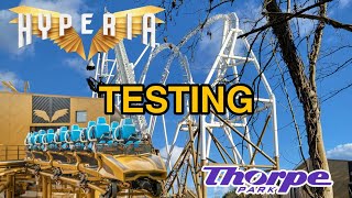 HYPERIA THORPE PARK TESTING FOOTAGE AND FACTS