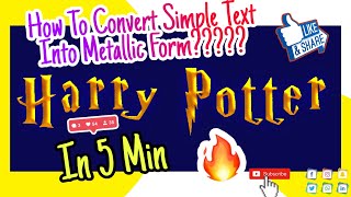 Photoshop: Gold Text Effect (Tutorial) | Transform Any Shape into CHrome| Photoshop Instant Tutorial screenshot 5