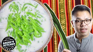 Khao Lod Song Recipe | How to Make Cendol | Lao Food at Saeng’s Kitchen