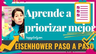 Matriz de Eisenhower paso a paso  Urgencia Vs Importancia