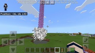 Falling Asteroid Command Block in Minecraft