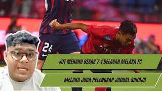 LIGA SUPER 2025 : JDT VS MELAKA FC ULASAN | JDT BELASAH 7-1 | MELAKA PELENGKAP JADUAL