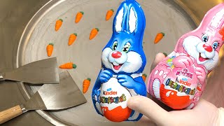 Bunny kinder Surprise Eggs - Ice Cream Rolls (Easter) Opening, how to make chocolate Ice Cream Bunny kinder Surprise Eggs - Ice Cream Rolls (Easter) Opening, how to make chocolate Ice Cream