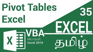 Pivot Table In Microsoft Excel 2016 in Tamil