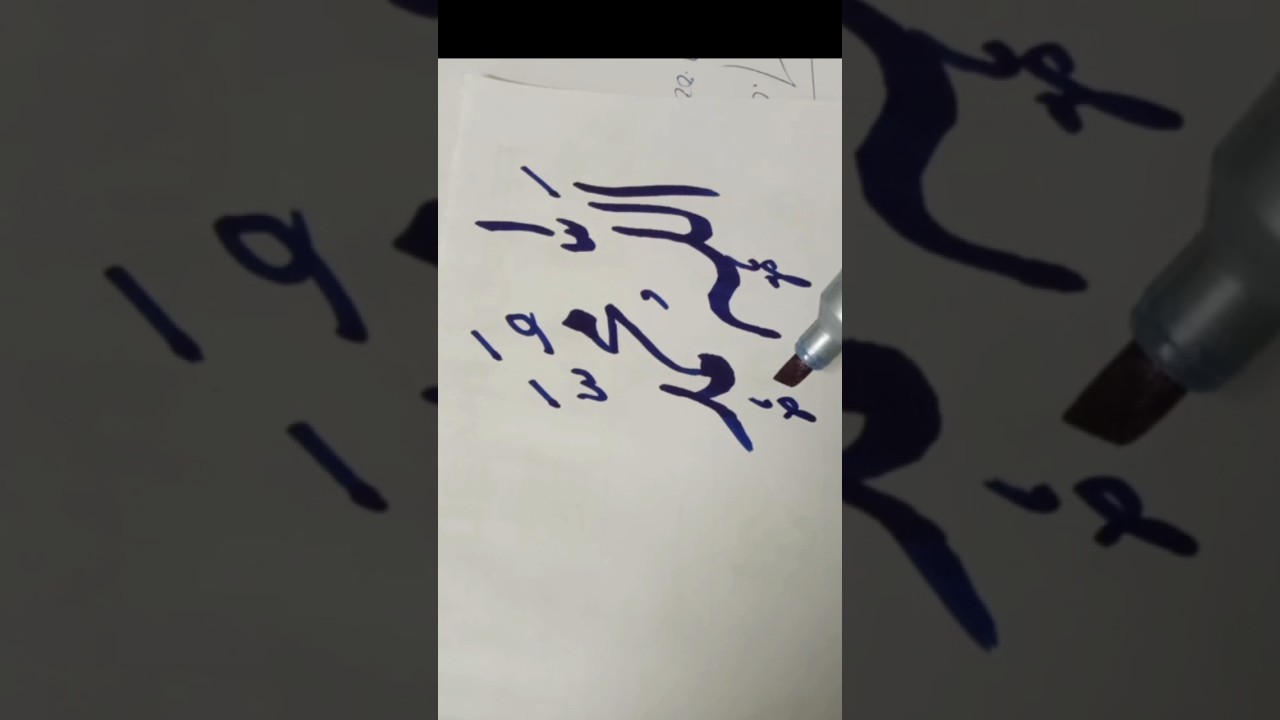 Allah Muhammad Calligraphy | Arabic Calligraphy | Urdu Handwriting #shorts #shortsfeed #art