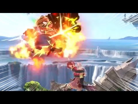 2連ギガファイアコンボによる早期撃墜！【スマブラSP/ルフレ】