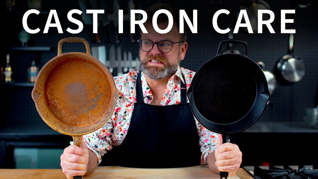 Watch The Best Way To Clean and Season a Cast Iron Skillet, Epicurious 101