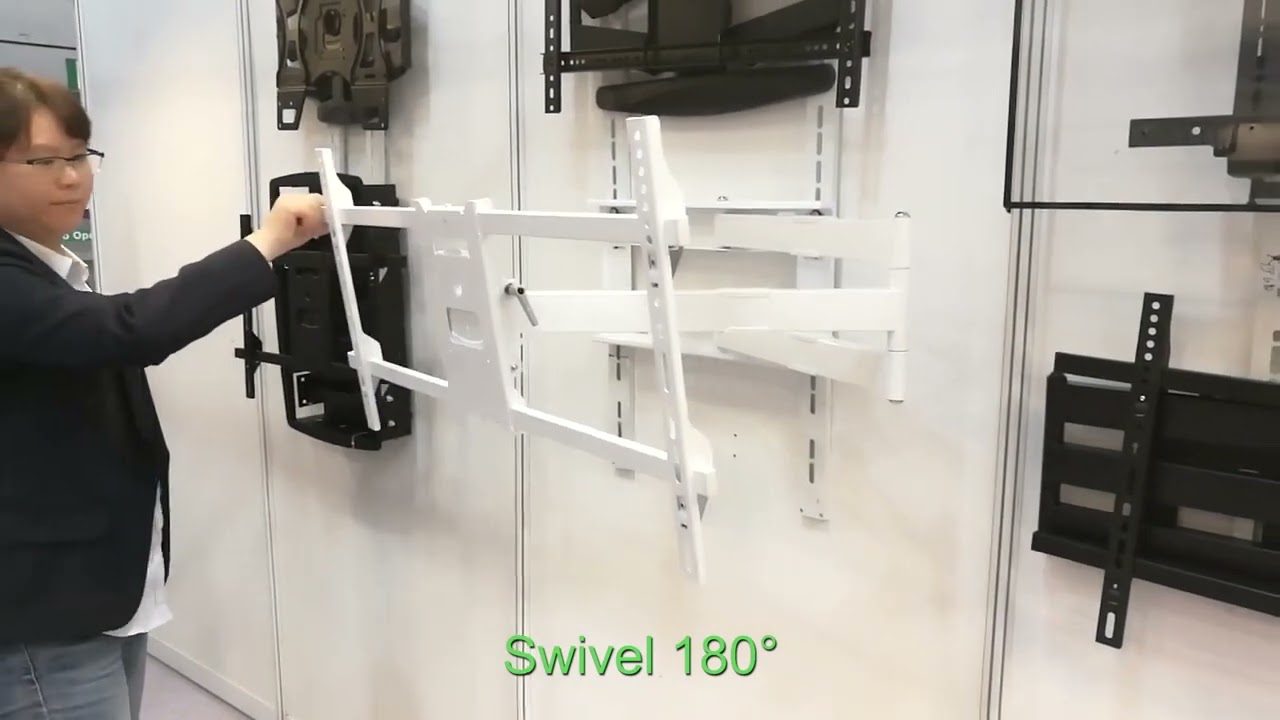 42'' -80'' Full Motion TV Mount 502ML 180 Degree Swivel Max VESA 800mmX400mm Real Sample Show