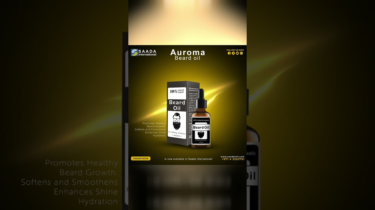 Auroma Beard Oil is now available in Saada International 