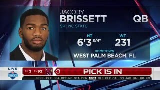 2016 NFL Draft Rd 3 Pk 91 | New Englnd Patriots Select QB Jacoby Brissett