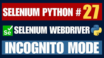 Selenium Python #27 | Incognito Mode Browser