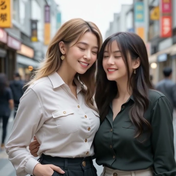Tokyo Kiss  Two Japanese Friends Embrace Tradition #love #kiss #japan #tokyo