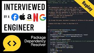 Package Dependency Resolver: Python Interview with a FAANG Engineer