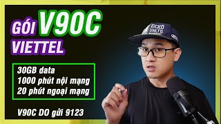 Gói cước V90C viettel - 30GB data và 1020 phút gọi miễn phí - 🅾️ Đăng ký 4G viettel tháng 90K. by Đăng ký 4g viettel 14 views 2 days ago 1 minute, 39 seconds