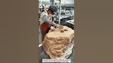 Stone Grinder Innovation Enhancing Natural Basin Carving Precision Process