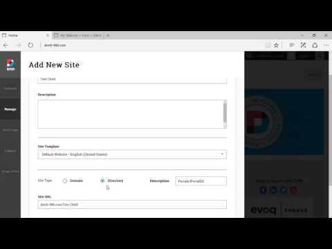 DNN 9 Preview: Manage Sites