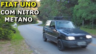 TESTEI NITRO-METANO METANOL QUEROSENE E GASOLINA PURA COM NAFTALINA NO FIAT UNO.