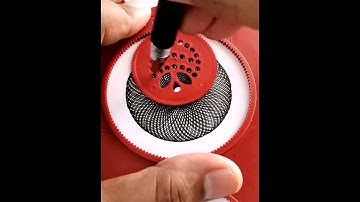 what does this pattern make resemble? #spirograph #short #asmr #satisfying