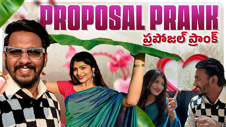 PROPOSAL PRANK GONE WRONG!! | Aadya Reddy | Nabeel Afridi Muchatlu