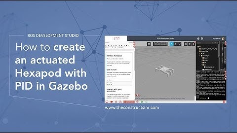 [ROS Q&A] 019 - How to create an actuated Hexapod with PID in Gazebo
