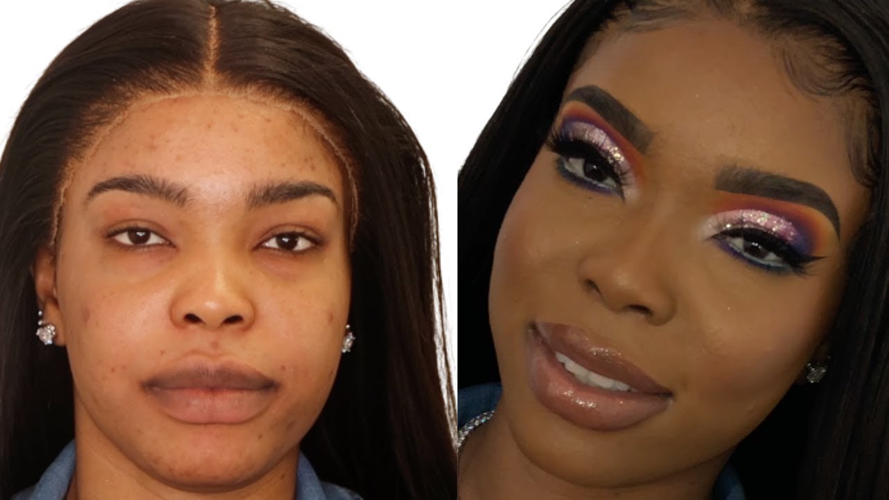 Easy Glitter Cut Crease! | Full Hair & Makeup Transformation FT ISEE HAIR