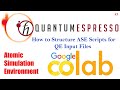 How to Structure ASE Script for QE Input File