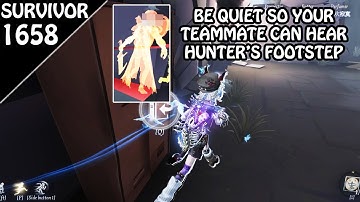 Always be Quiet when your teammate is kiting !! - #identityv