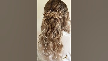 Wedding #hairstyles for girls 2022-bridal hairstyles #bride #hairstyle #girls2022