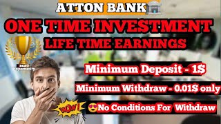 Atton Bank  Full Details In Tamil || One time investment life time earnings|| A to Z Earners-தமிழ்