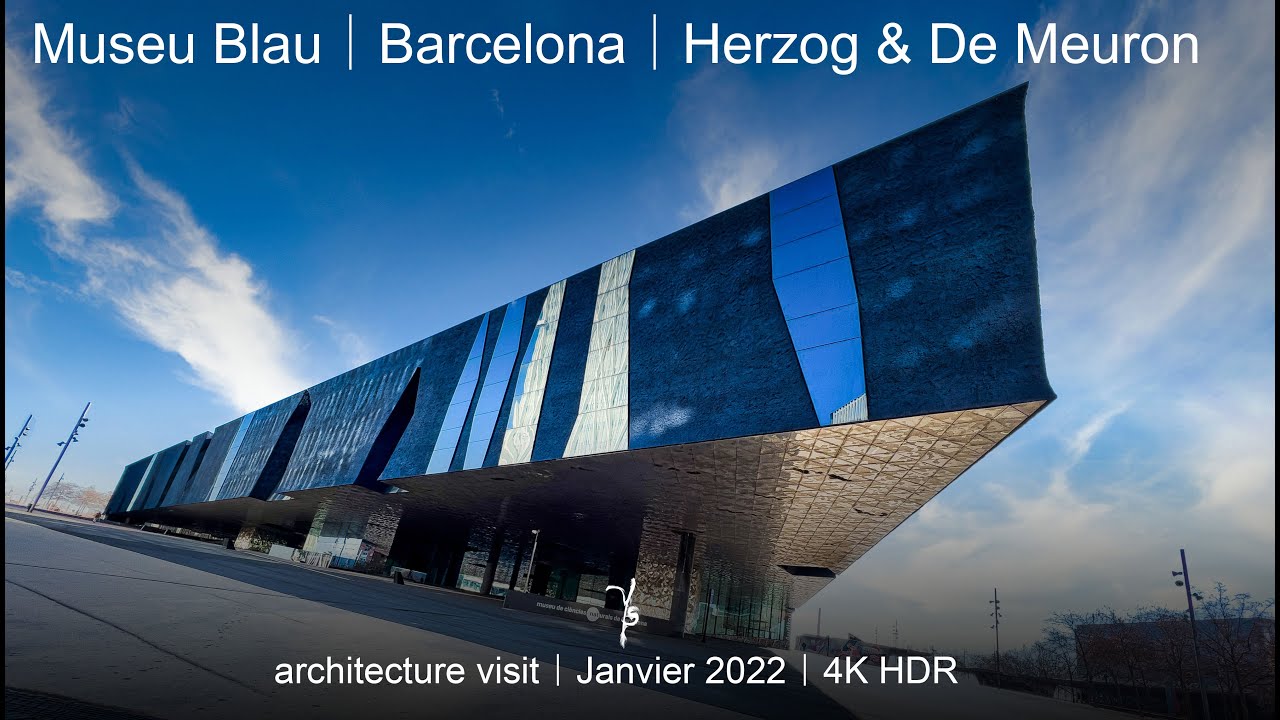 Museu Blau | Barcelona | Herzog & De Meuron | Modern architecture tour walking tour | 2022 | 4K HDR