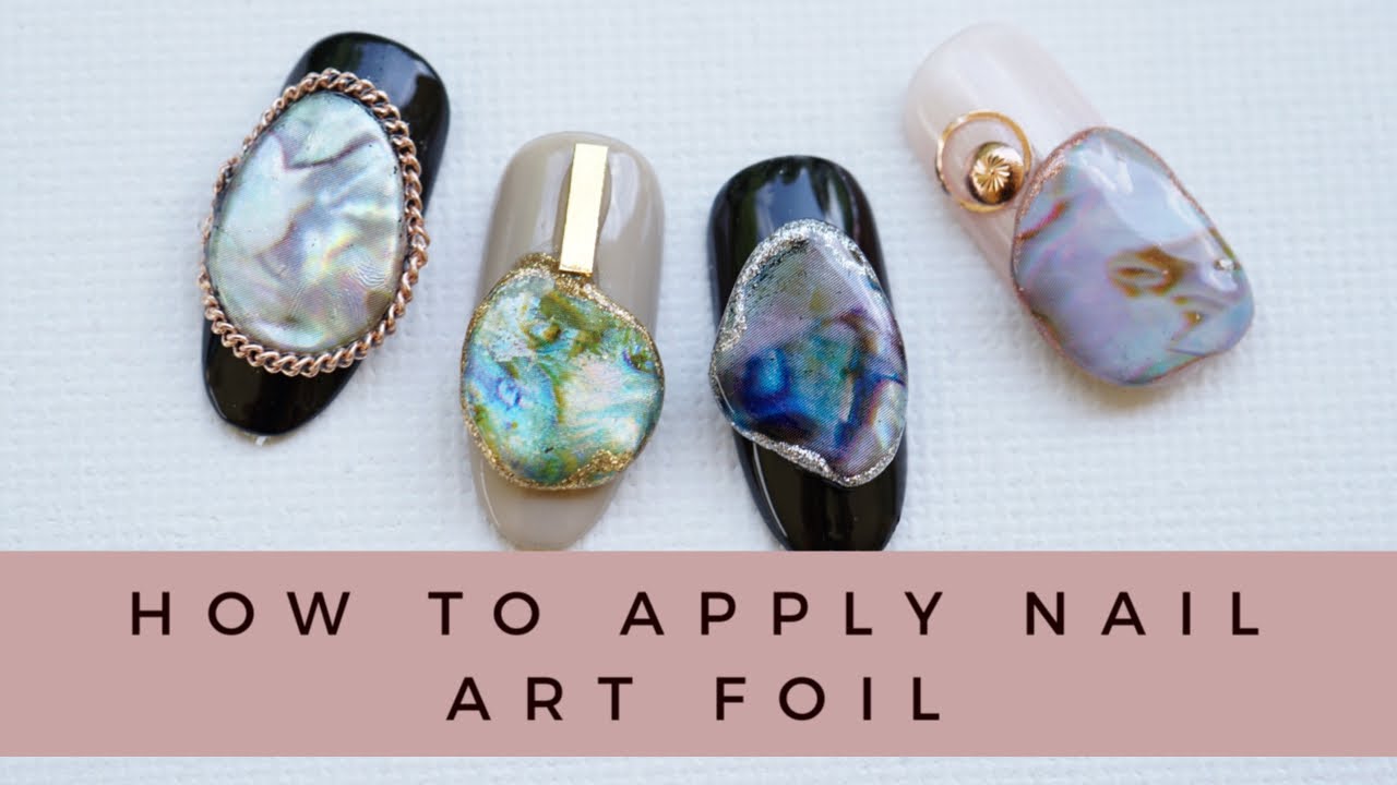 stone foils nail art
