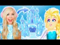 BUILDING ELSA A FROZEN CASTLE IN ADOPT ME!! (ADOPT ME BUILD CHALLENGE)