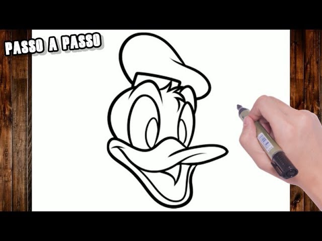 Desenhando o Pato Donald #draw #dibujo #rabisco #desenhos #desenhofaci