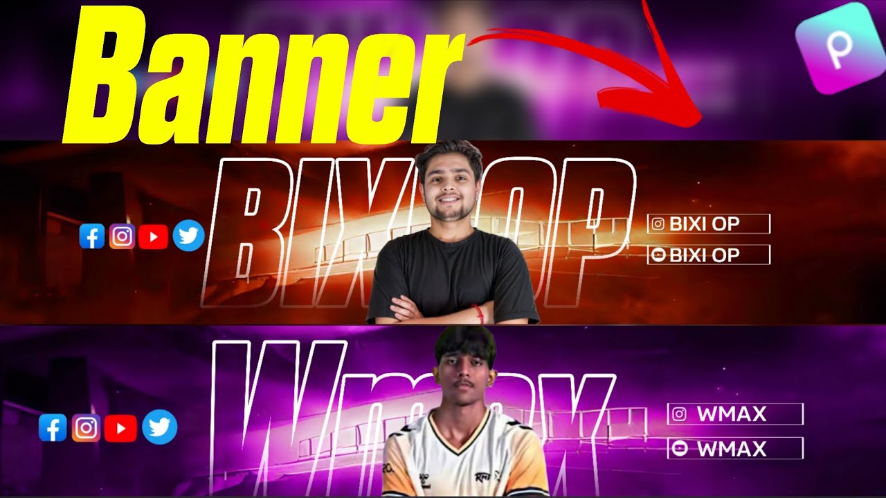 How to make this banner🔥 Wmax & bixi op banner Secret🤯