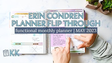 Erin Condren Functional Planner Flip Through Monthly Minimal Simple Planning