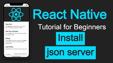React Native tutorial #49  install Json server