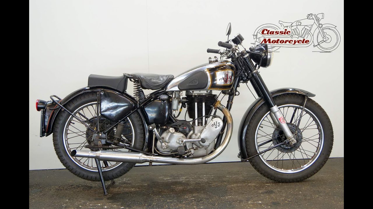 AJS 18S 1948 498cc 1 cyl ohv - starting up