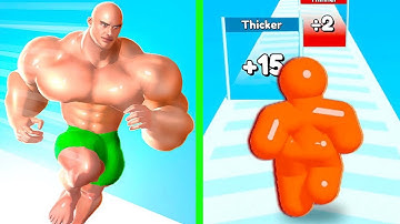 Muscle Rush Vs Tall Man Run♣️♣️Walkthrough Android iOS Gameplay HTM4