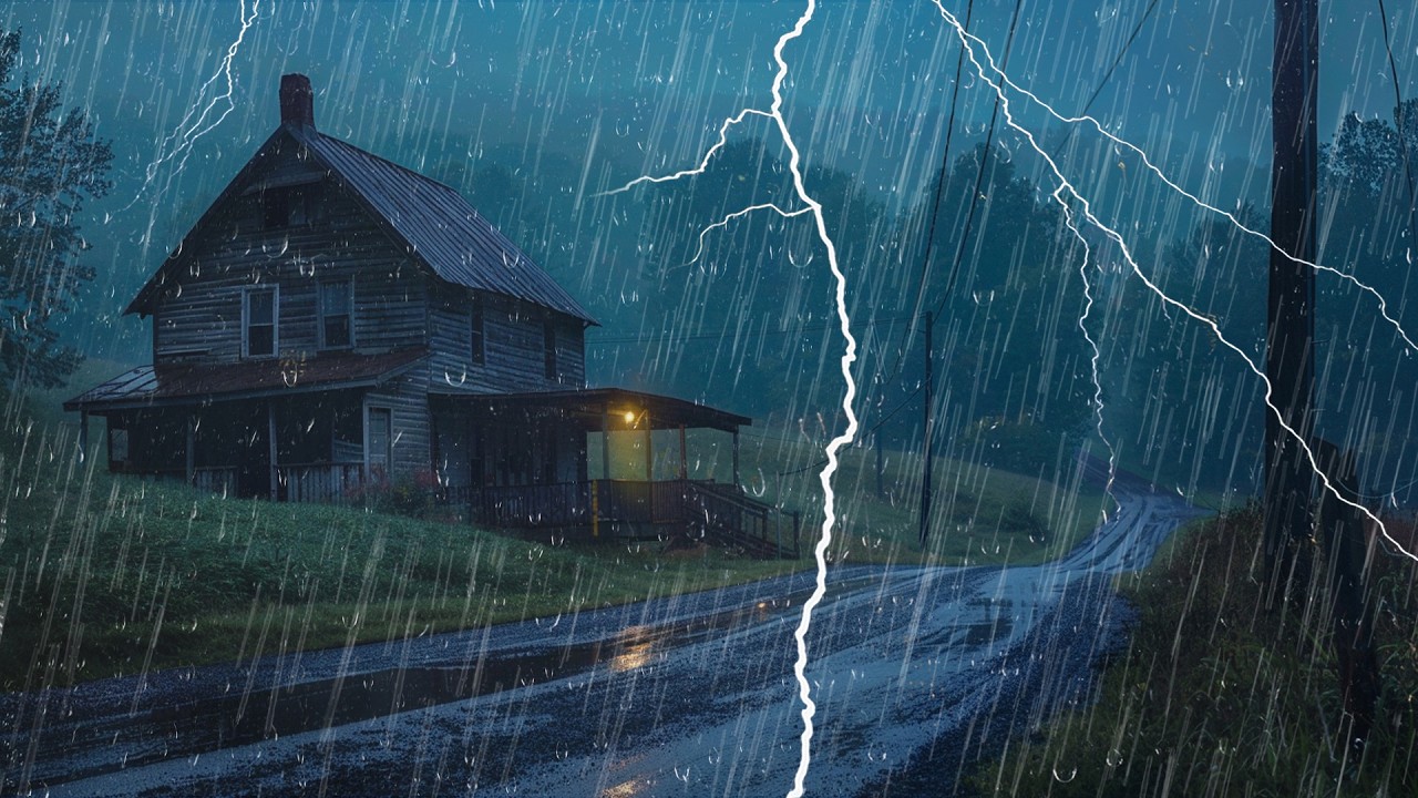 Duerme al Instante con Lluvia y Truenos Intensos – Sonido Relajante ...