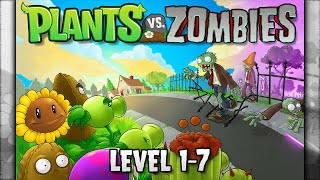 『Plants vs. Zombies』Adventure: Level 1-7「Playthrough」
