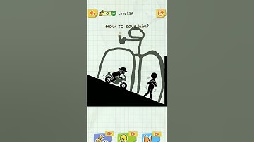 Draw 2 Save Level 38 ~ How to save him? | Draw 2  Save Tutorial (#draw2save #tutorial #level38)